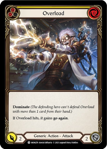 Overload (Yellow) [MON276-RF] (Monarch) 1st Edition Rainbow Foil