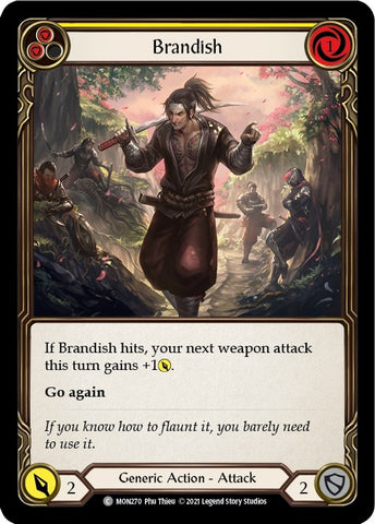 Brandish (Yellow) [MON270-RF] (Monarch) 1st Edition Rainbow Foil
