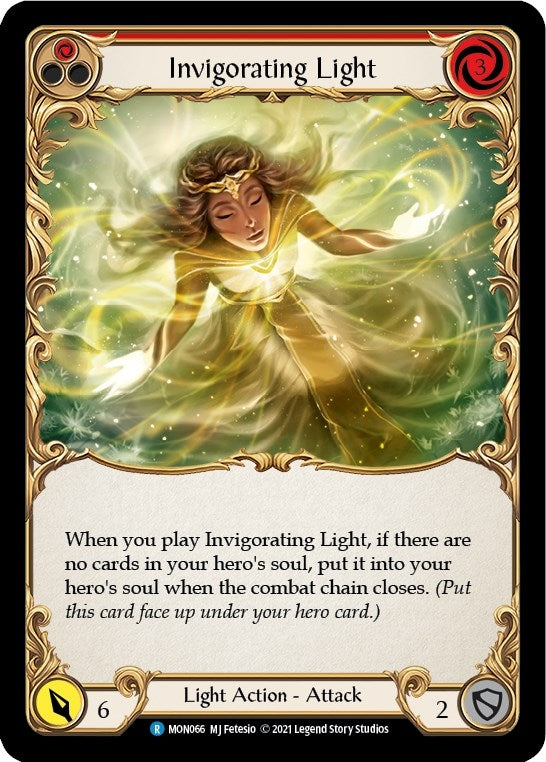 Invigorating Light (Red) [MON066-RF] (Monarch) 1st Edition Rainbow Foil