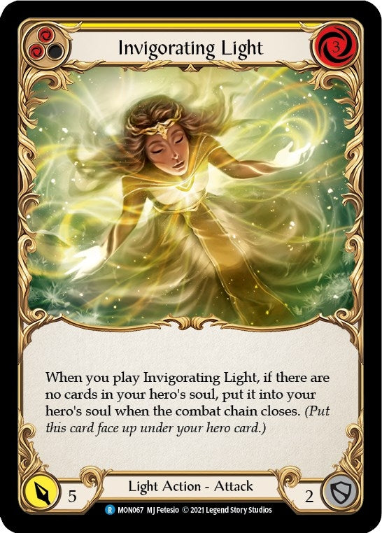 Invigorating Light (Yellow) [MON067-RF] (Monarch) 1st Edition Rainbow Foil