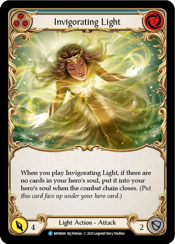 Invigorating Light (Blue) [MON068-RF] (Monarch) 1st Edition Rainbow Foil