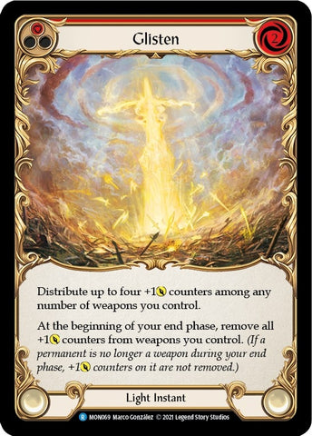 Glisten (Red) [MON069-RF] (Monarch) 1st Edition Rainbow Foil
