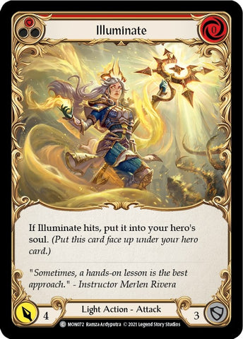 Illuminate (Red) [MON072-RF] (Monarch) 1st Edition Rainbow Foil