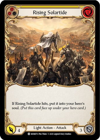 Rising Solartide (Yellow) [MON079-RF] (Monarch) 1st Edition Rainbow Foil
