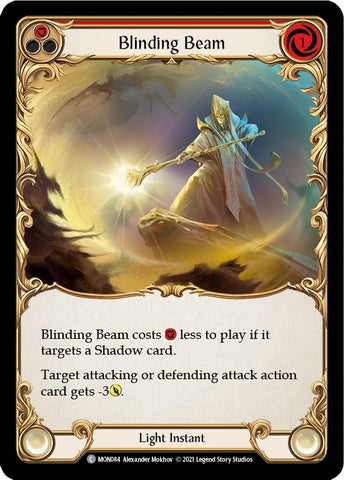 Blinding Beam (Red) [MON084-RF] (Monarch) 1st Edition Rainbow Foil