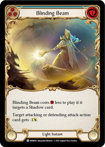 Blinding Beam (Blue) [U-MON086-RF] (Monarch Unlimited) Unlimited Rainbow Foil