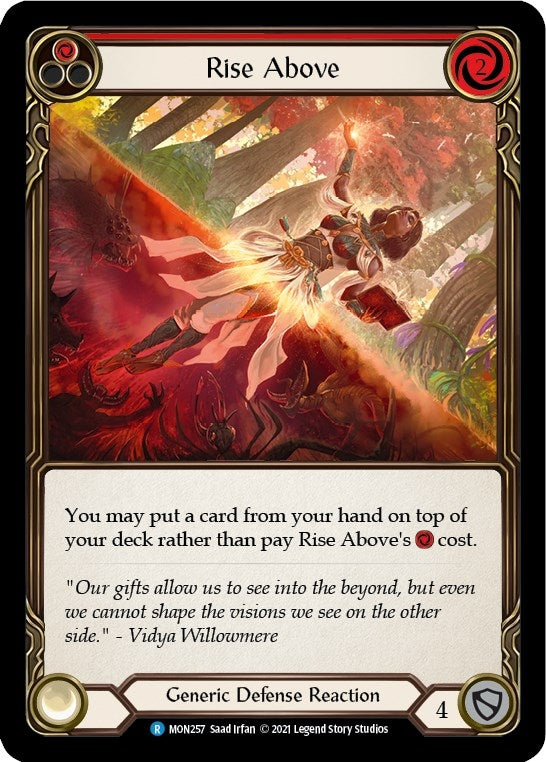 Rise Above (Red) [MON257-RF] (Monarch) 1st Edition Rainbow Foil
