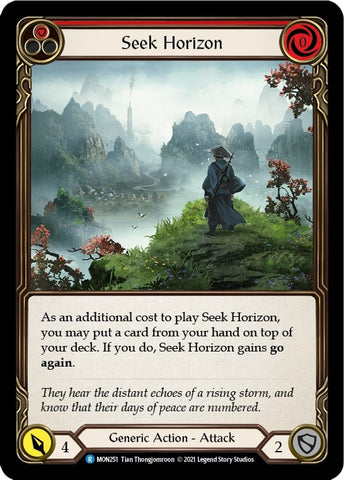 Seek Horizon (Red) [MON251-RF] (Monarch) 1st Edition Rainbow Foil