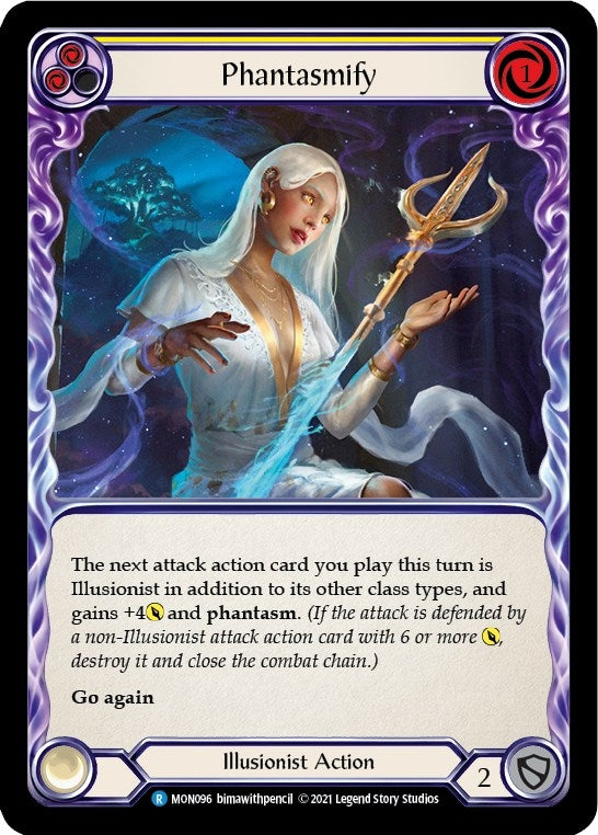 Phantasmify (Yellow) [MON096-RF] (Monarch) 1st Edition Rainbow Foil