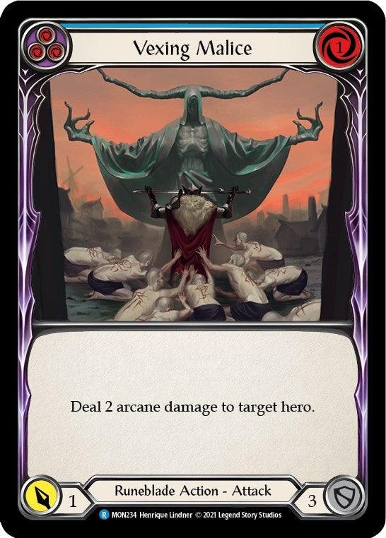 Vexing Malice (Blue) [MON234] (Monarch) 1st Edition Normal
