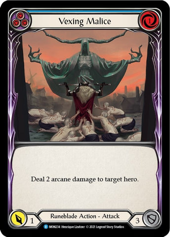 Vexing Malice (Blue) [MON234] (Monarch) 1st Edition Normal