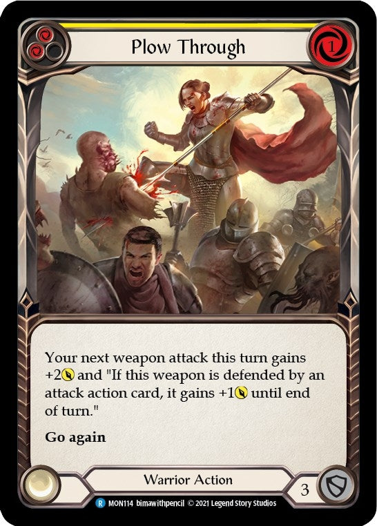 Plow Through (Yellow) [U-MON114-RF] (Monarch Unlimited) Unlimited Rainbow Foil