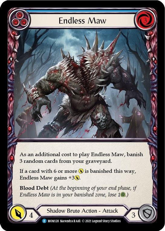 Endless Maw (Blue) [MON128] (Monarch)  1st Edition Normal