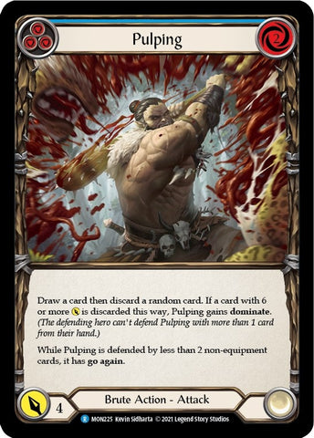 Pulping (Blue) [MON225-RF] (Monarch) 1st Edition Rainbow Foil