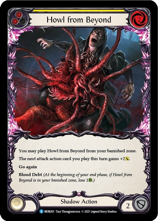 Howl from Beyond (Yellow) [U-MON201-RF] (Monarch Unlimited) Unlimited Rainbow Foil