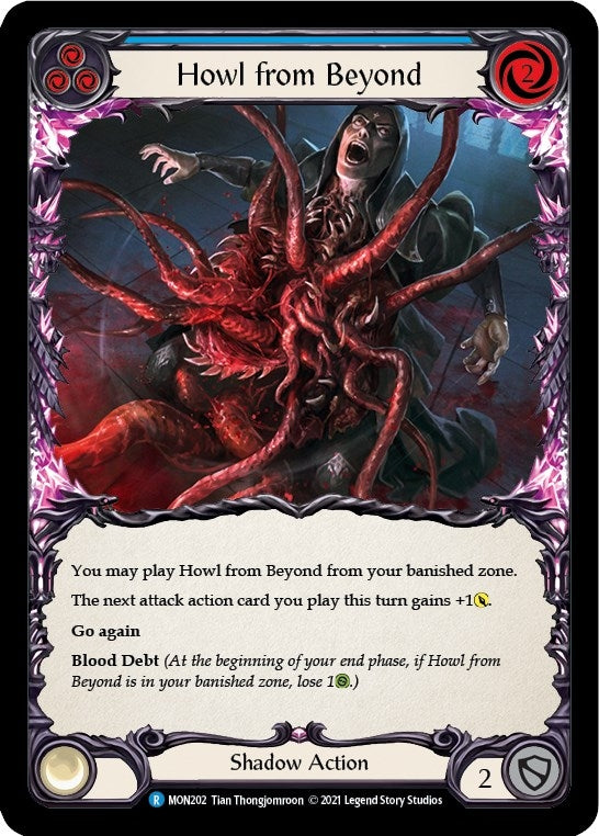 Howl from Beyond (Blue) [MON202-RF] (Monarch)  1st Edition Rainbow Foil