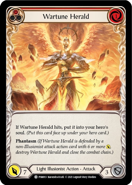 Wartune Herald (Red) [PSM013] (Monarch Prism Blitz Deck)