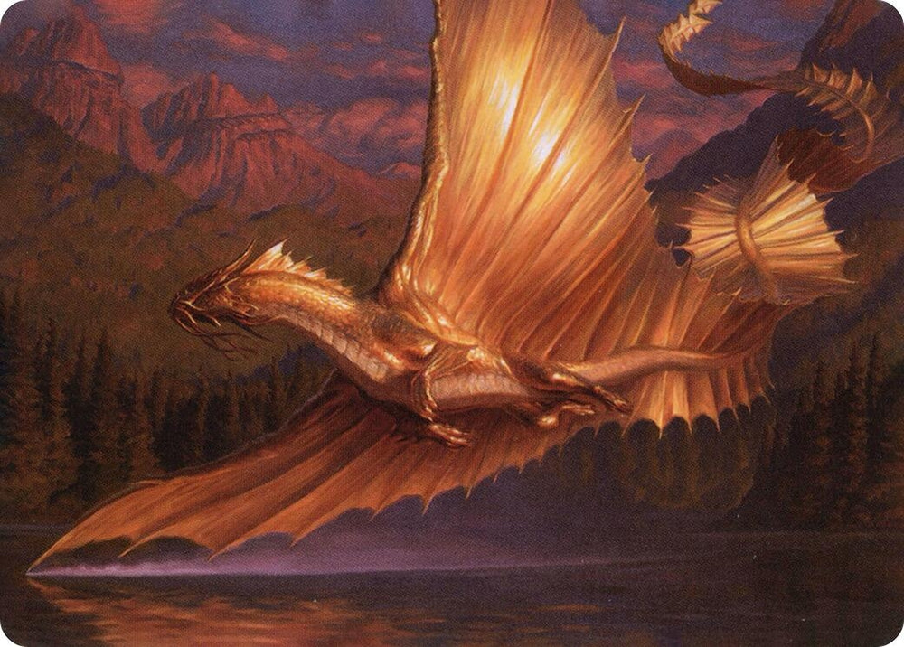 Adult Gold Dragon Art Card [Dungeons & Dragons: Adventures in the Forgotten Realms Art Series]