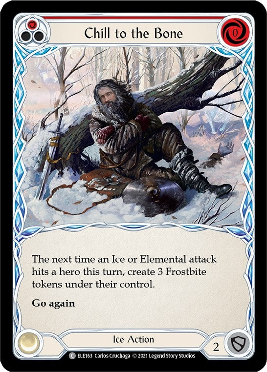 Image for Chill to the Bone (Red) (ELE163) (Tales of Aria) - Flesh and Blood TCG
