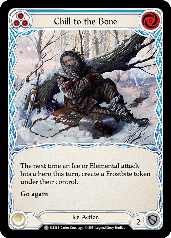 Image for Chill to the Bone (Blue) (ELE165) (Tales of Aria) - Flesh and Blood TCG