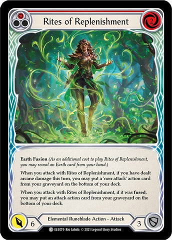 Image for Rites of Replenishment (Red) (ELE079) (Tales of Aria) - Flesh and Blood TCG