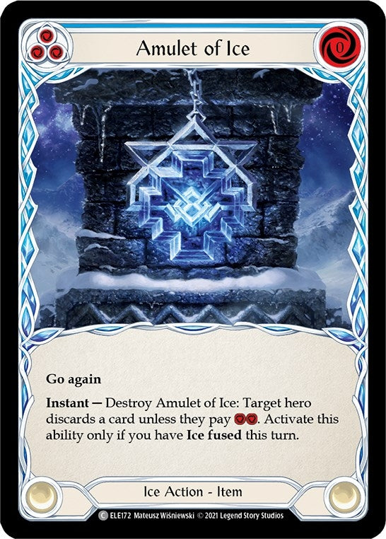 Image for Amulet of Ice (ELE172) (Tales of Aria) - Flesh and Blood TCG