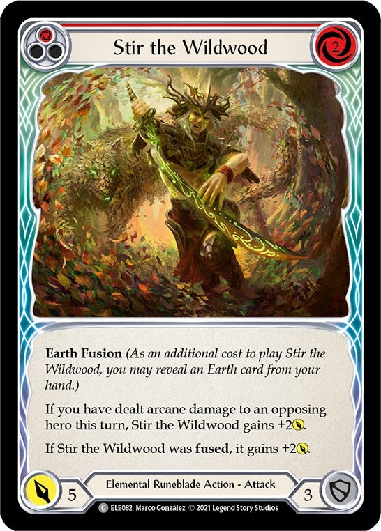 Image for Stir the Wildwood (Red) (ELE082) (Tales of Aria) - Flesh and Blood TCG