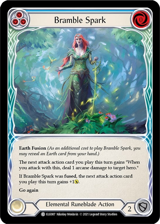 Image for Bramble Spark (Blue) (ELE087) (Tales of Aria) - Flesh and Blood TCG