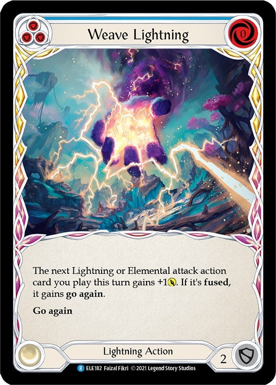 Weave Lightning (Blue) (ELE182) [Tales of Aria]