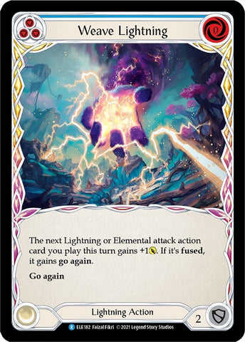 Weave Lightning (Blue) (ELE182) [Tales of Aria]
