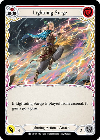 Image for Lightning Surge (Red) (ELE189) (Tales of Aria) - Flesh and Blood TCG