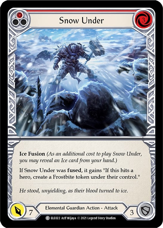 Image for Snow Under (Red) (ELE022) (Tales of Aria) - Flesh and Blood TCG