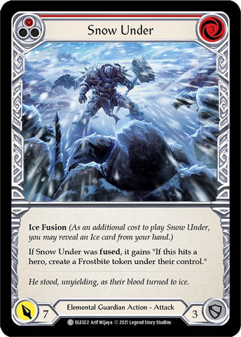 Image for Snow Under (Red) (ELE022) (Tales of Aria) - Flesh and Blood TCG