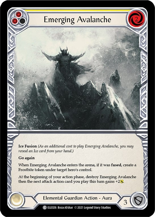 Image for Emerging Avalanche (Yellow) (ELE026) (Tales of Aria) - Flesh and Blood TCG