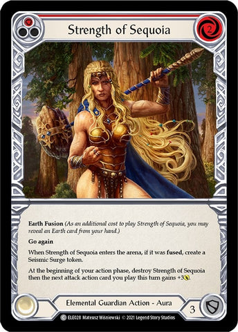 Image for Strength of Sequoia (Red) (ELE028) (Tales of Aria) - Flesh and Blood TCG