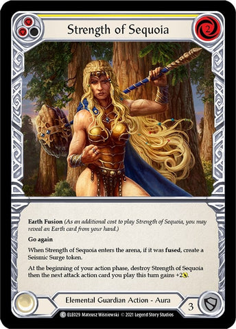 Image for Strength of Sequoia (Yellow) (ELE029) (Tales of Aria) - Flesh and Blood TCG