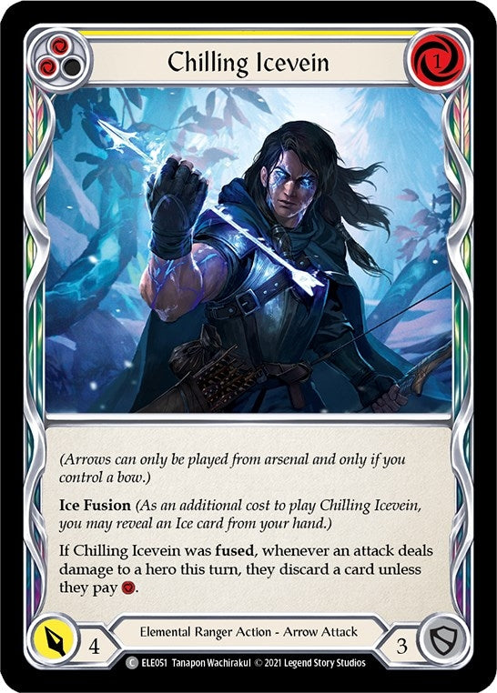 Image for Chilling Icevein (Yellow) (ELE051) (Tales of Aria) - Flesh and Blood TCG