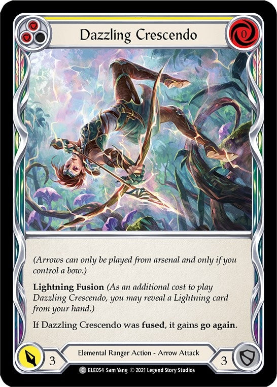 Image for Dazzling Crescendo (Yellow) (ELE054) (Tales of Aria) - Flesh and Blood TCG