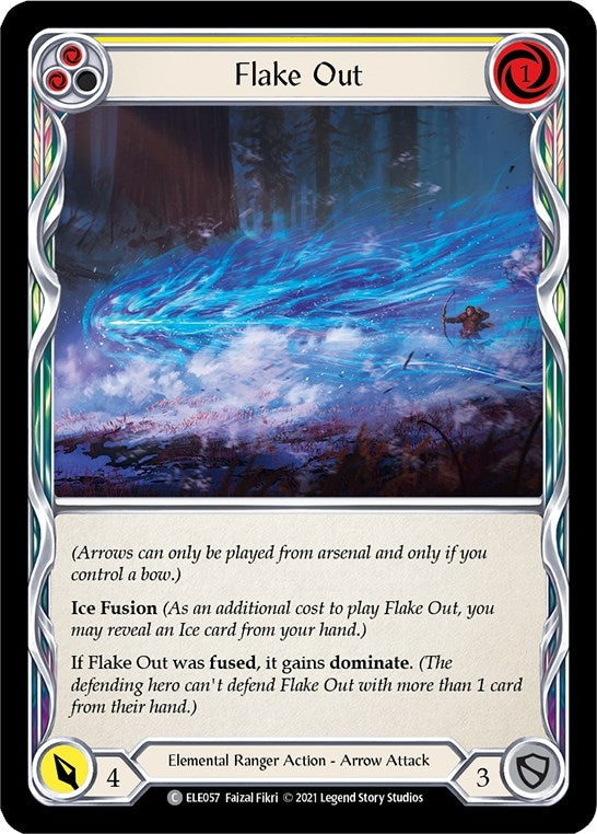 Image for Flake Out (Yellow) (ELE057) (Tales of Aria) - Flesh and Blood TCG