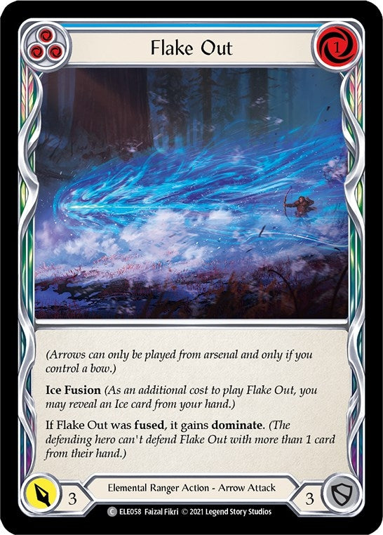 Image for Flake Out (Blue) (ELE058) (Tales of Aria) - Flesh and Blood TCG