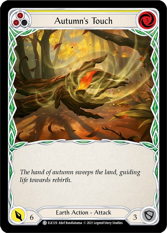 Image for Autumn's Touch (Yellow) (ELE129) (Tales of Aria) - Flesh and Blood TCG