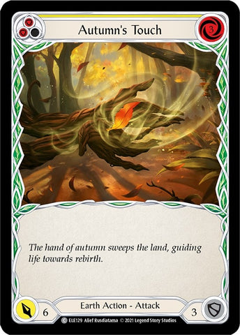 Image for Autumn's Touch (Yellow) (ELE129) (Tales of Aria) - Flesh and Blood TCG