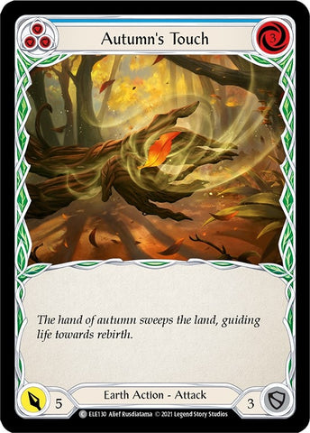Image for Autumn's Touch (Blue) (ELE130) (Tales of Aria) - Flesh and Blood TCG