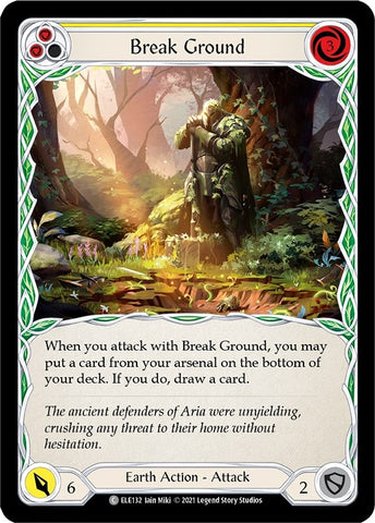 Image for Break Ground (Yellow) (ELE132) (Tales of Aria) - Flesh and Blood TCG