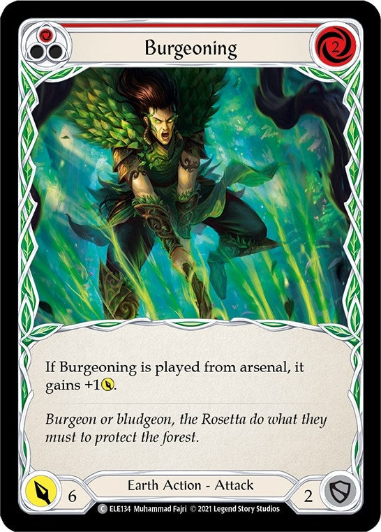 Image for Burgeoning (Red) (ELE134) (Tales of Aria) - Flesh and Blood TCG