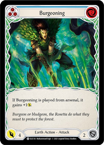 Image for Burgeoning (Blue) (ELE136) (Tales of Aria) - Flesh and Blood TCG
