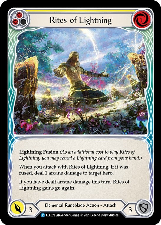 Rites of Lightning (Yellow) (ELE071) [Tales of Aria]