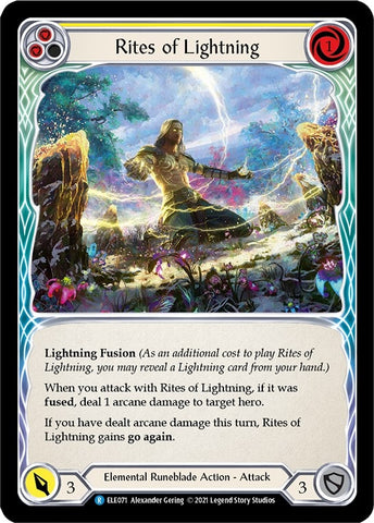 Rites of Lightning (Yellow) (ELE071) [Tales of Aria]