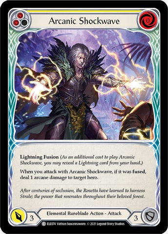 Image for Arcanic Shockwave (Yellow) (ELE074) (Tales of Aria) - Flesh and Blood TCG