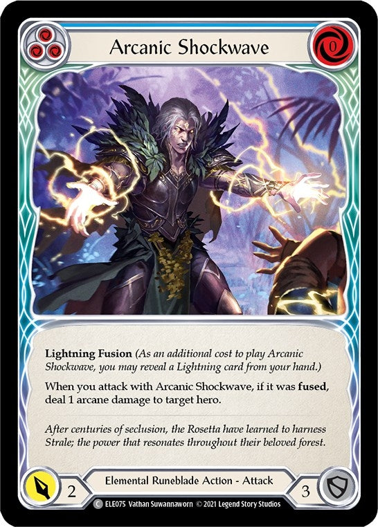 Image for Arcanic Shockwave (Blue) (ELE075) (Tales of Aria) - Flesh and Blood TCG